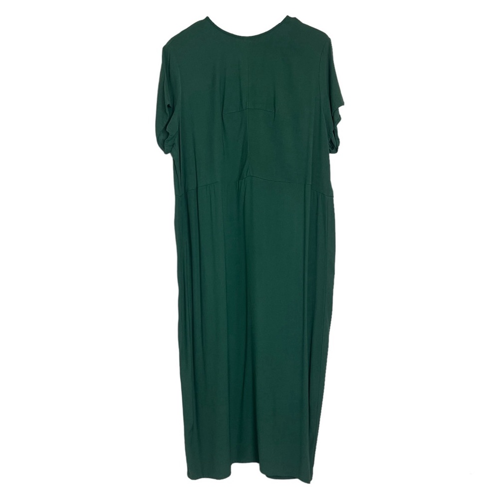 Universal Standard for J. Crew Size 2X Green Short Sleeve Midi Dress